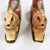 Vintage Wesson Folk Art Chalkware Bunny Rabbits Pushing Cart of Eggs Figurines-a Pair For Sale - Image 12 of 16