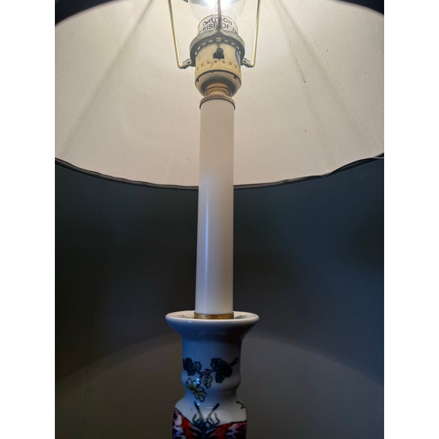 Vintage Chinoiserrie Style Desk Lamp For Sale In Portland, OR - Image 6 of 9