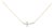 Gold Vermeil Diamond Accent Cross Bar Necklace For Sale