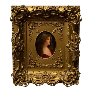 Antique German KPM Porcelain Portrait Plaque Young Woman Signed Wagner Asti 1890