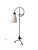 White Vintage Art Deco Floor Lamp in Wrought Iron and Silk by Jan Joustra, 1920s For Sale - Image 8 of 14