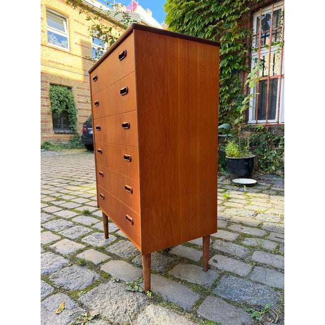 2000 - 2009 Teak Chest of Drawers with Recessed Handles from Kværndrup Møbelfabrik For Sale - Image 5 of 11