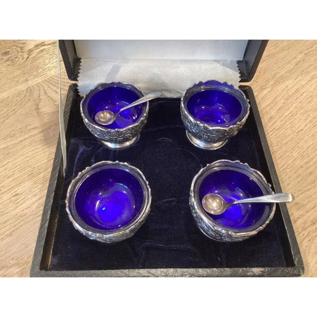 Silver Vintage Rogers Silver Plate Salts/ Set of 4 For Sale - Image 8 of 9