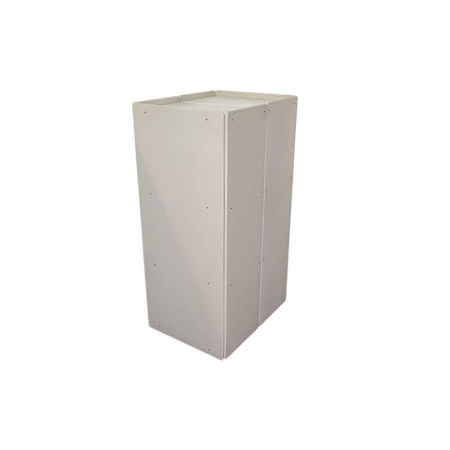 Ivory Mobile Bookcases or Wardrobes, 1970s, Set of 3 For Sale - Image 8 of 10