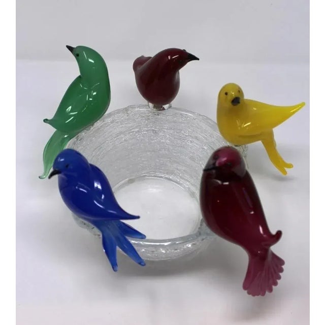 Wave Murano Glass - Bird Bath by Wave Murano Glass For Sale - Image 4 of 5