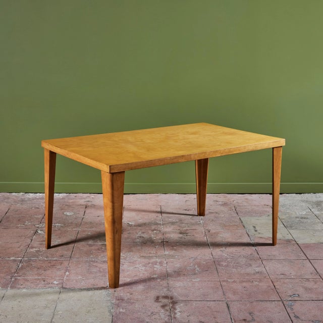 Tan Charles and Ray Eames Dining Table Dtw-1 For Sale - Image 8 of 12