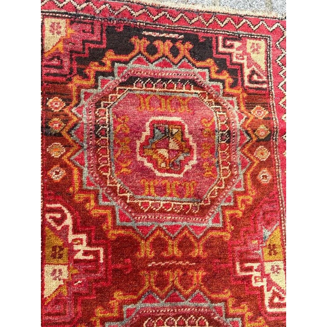 Small Mid-Century Azerbaijan Rug, 1950s For Sale - Image 4 of 16