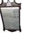 Antique 1920s Chippendale Carved Mahogany Wall Mirror Pediment Crest Mirror For Sale - Image 12 of 16