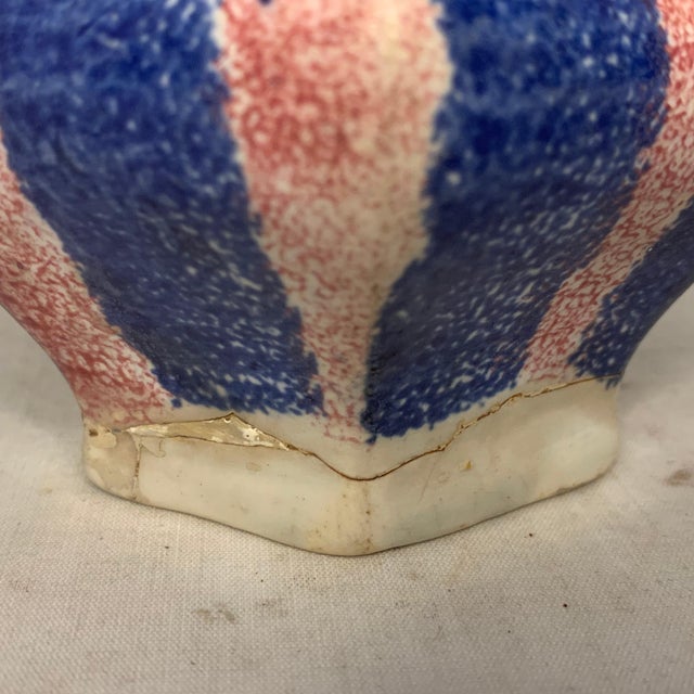 Ceramic Antique Spatterware Creamer: 19th Century Staffordshire Pottery For Sale - Image 7 of 10