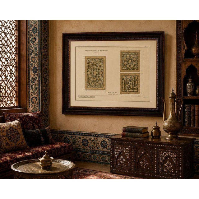 Gold Alexandre M. Raymond, Islamic Woodwork Designs, 1924, Paper For Sale - Image 8 of 9