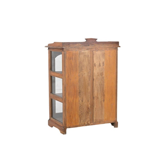 Vintage Anglo-Indian Teakwood Small Bookcase For Sale - Image 4 of 4