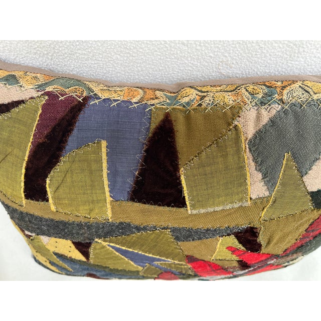A Pillow With Patchwork For Sale - Image 4 of 6