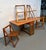 Mid-Century Modern Mid 20th Century Romanian Drop Leaf Hide a Way Table W/ Four Folding Chairs For Sale - Image 3 of 17