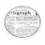 A charming set of porcelain coasters from Bucciarelli Milano. Sold as a set of 6. Decorated with various newspaper...