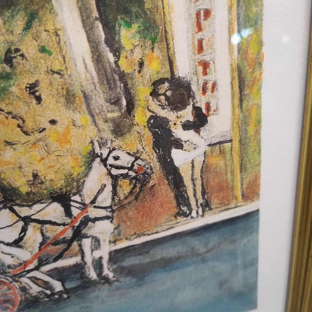 Atos Faccincani, Carriage Newsstand, Paint, Framed For Sale - Image 3 of 8