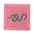 Contemporary Serpent Cotton Sateen Cocktail Napkins in Pink, Set of 4 For Sale - Image 3 of 6