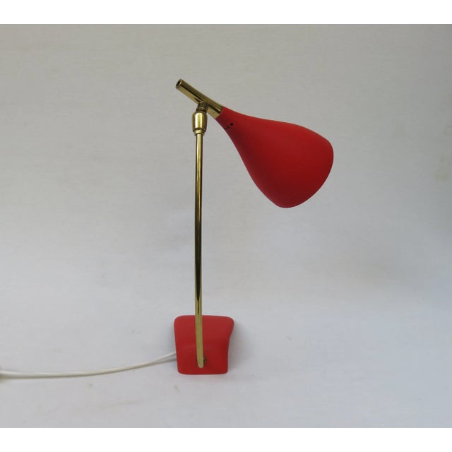Red Table Lamp from Cosack, 1950s For Sale - Image 9 of 18