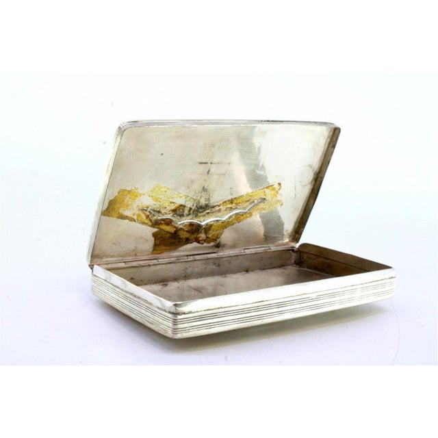 Silver Snuffbox with Engraved City Motifs For Sale - Image 4 of 9