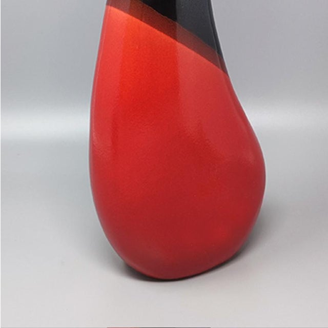 Big Red Vase by Marei Ceramic, Germany, 1970s For Sale - Image 6 of 8