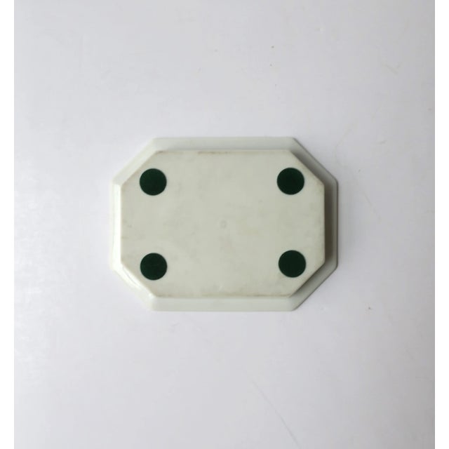 Emerald Porcelain Jewelry Dish With Equestrian Horse Scene For Sale - Image 8 of 8