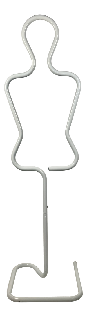 White Tubular Mannequin Silhouette Coat Rack, Italy, 1980s