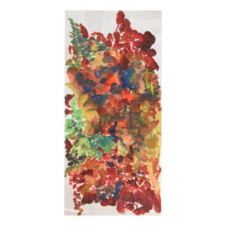 Sabine Ebel, Watercolor Imperial Crowns in the Garden, 1964, Watercolor For Sale