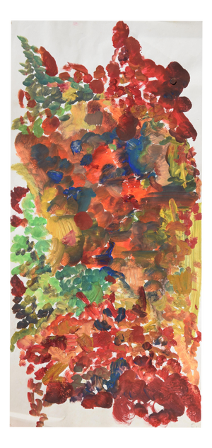 Sabine Ebel, Watercolor Imperial Crowns in the Garden, 1964, Watercolor