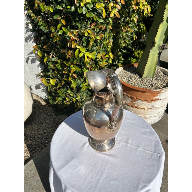 Vintage Rogers Bros. Meriden Silver Plate Pitcher For Sale - Image 11 of 14