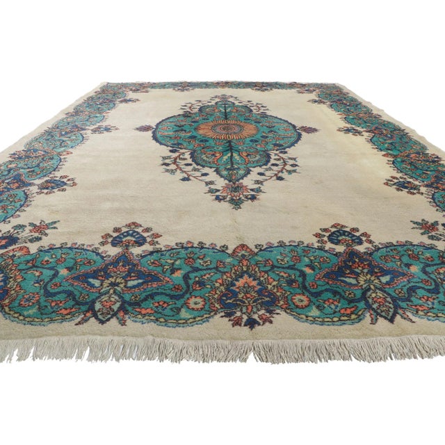 Victorian Vintage Turkish Sparta Rug - 09'10 X 13'04 For Sale - Image 3 of 10