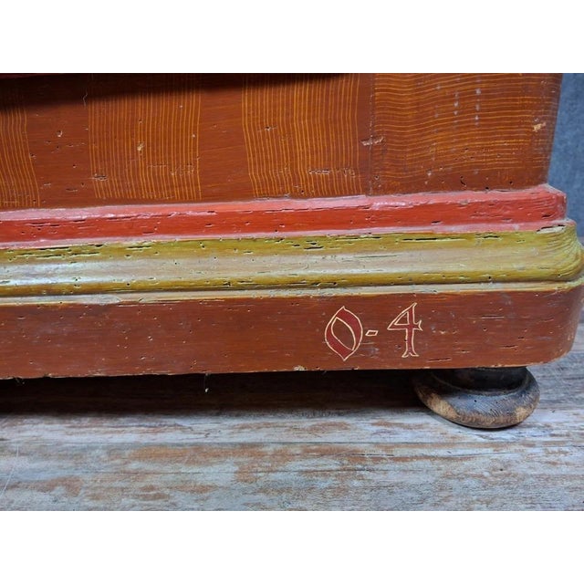 19th Century Alsatian Wardrobe in Polychrome Wood For Sale - Image 6 of 11
