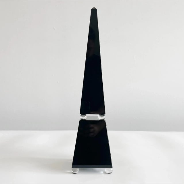 1980s Vintage Romano Dona Signed Murano Glass Obelisk For Sale In West Palm - Image 6 of 8