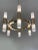 Contemporary Double Carrara Marble Gold Ring Chandelier For Sale - Image 6 of 7