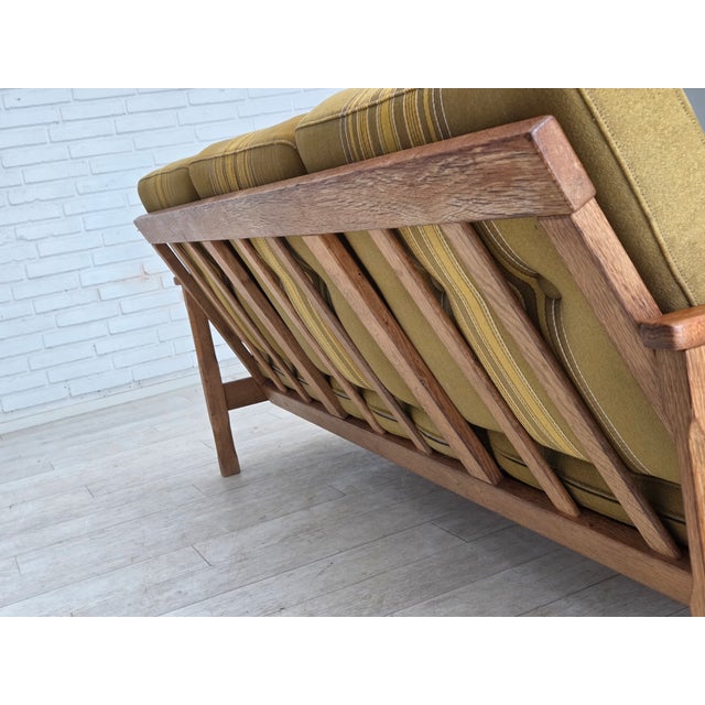 Vintage Danish Three-Seater Sofa in Furniture Wool, 1970s For Sale - Image 10 of 18