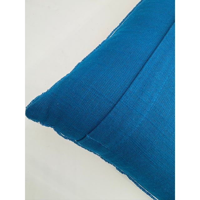 Palm Beach Preppy Beaded Sardine Fish Lumbar Accent Pillow For Sale - Image 14 of 14