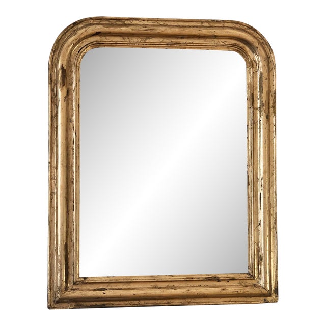 Antique French Louis Philippe Giltwood Mirror – Late 19th Century For Sale