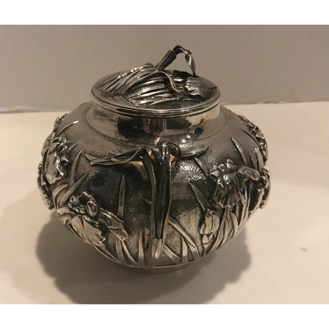 Metal Arthur & Bond Japanese (Yokohama) Sterling Silver Sugar Bowl 1900 For Sale - Image 7 of 10
