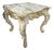 1930s Small French Louis XV Style Golden Wood Alabaster Top Square Side Table For Sale