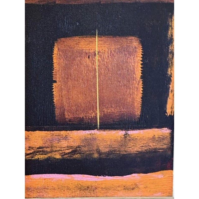 Contemporary Mid 20th Century Jerry Difalco (Pa 1952-2021) Original Abstract Painting on Canvas, Style of Mark Rothko For Sale - Image 3 of 5