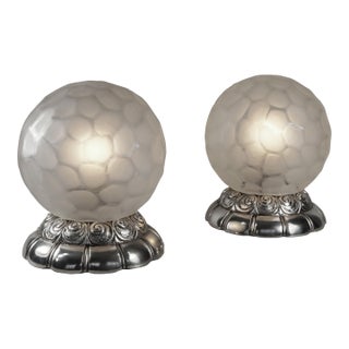 French Art Deco Table Lamp by Genet Et Michon 1930 France - A Pair For Sale