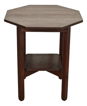 Stickley Brothers Antique Mission Oak Arts & Crafts Lamp Table or Center Table, Newly Refinished