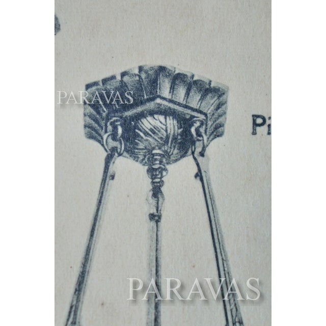 French Art Deco Pendant Light by Barbier Et Corneloup & Degue 1920s France For Sale - Image 13 of 16