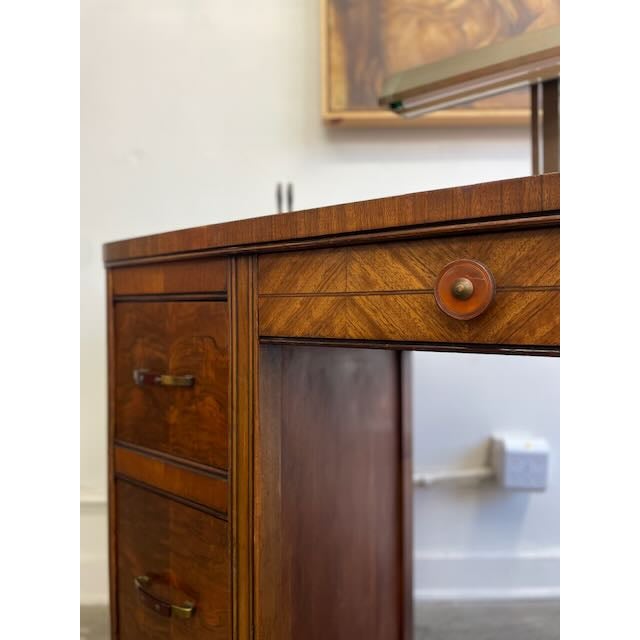 Say hello to this one-of-a-kind Art Deco gem. We’ve refinished the top to bring out the stunning wood grain, and it’s...