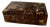 Tortoiseshell-Style Wood Box With Beveled Lid For Sale