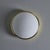 1960s Glashütte Limburg Brass & Opaline Glass Flush Mount in the Manner of Stilnovo For Sale - Image 10 of 12