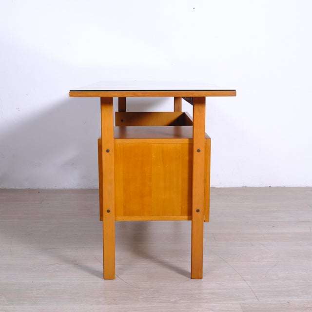 Mid-Century Modern Italian Desk and Chair Set, 1950s, Set of 2 For Sale - Image 14 of 18
