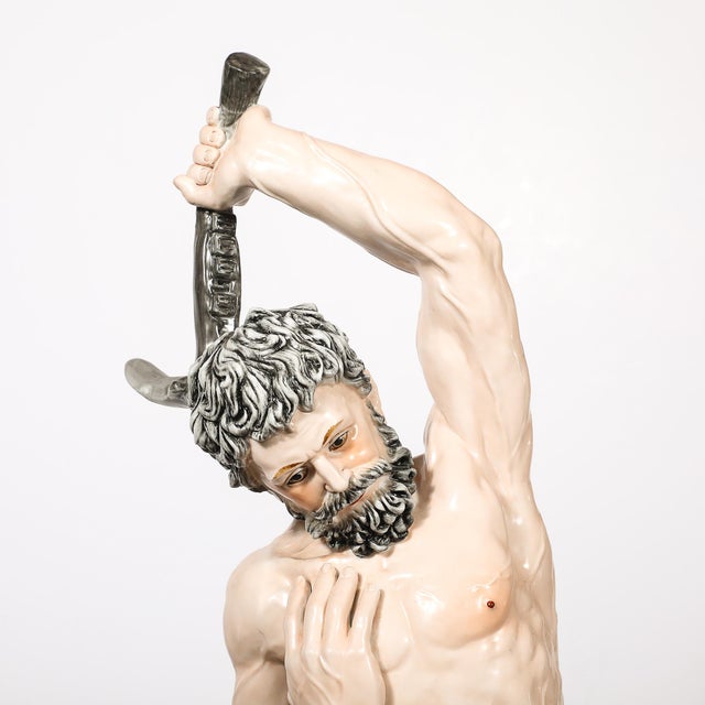 Early Neo-Classical Meissen Porcelain Sculpture of Samson & the Phillistines For Sale - Image 9 of 18