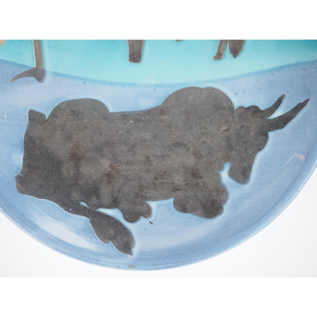 Original Ceramic Bulls Plate by Pablo Picasso for Madoura For Sale - Image 6 of 13