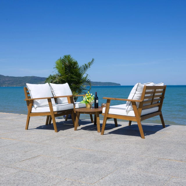 Contemporary Deacon 4 Piece Living Set - Natural Beige For Sale - Image 3 of 9