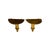 Late 20th Century Late 20th Century Wall Shelf Pair Bracket Florentine Style Shelves Vintage Hollywood Regency Decor For Sale - Image 5 of 7