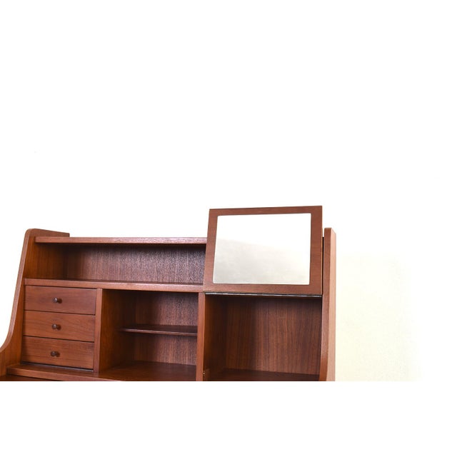 Mid-Century Danish Teak Secretary, 1960s. For Sale - Image 12 of 18
